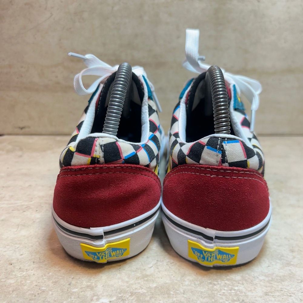 Vans Old Skool 3D Checkerboard Multi Color Suede Skate Shoes Womens 8 Mens 6.5 - Picture 4 of 7